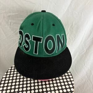 Boston Embroidered Spell Out Logo Sport Cap Hat Snapback